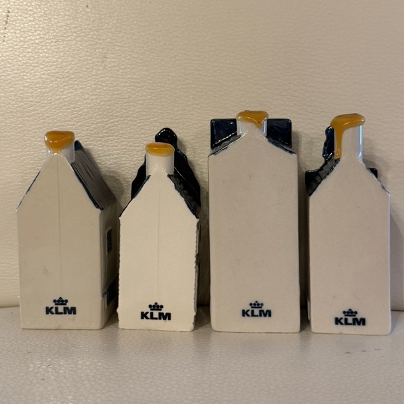 Vintage KLM Airline Blue Delft Houses lot of 4. Anne Frank - Picture 3 of 5
